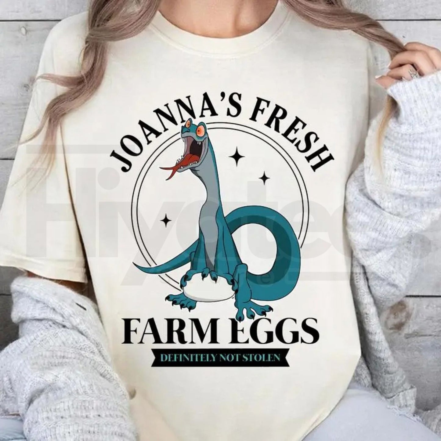 Joanna the Goanna Fresh Farm Eggs T-Shirt – Funny Rescuers Down Under Movie Graphic Tee - Hiyatee