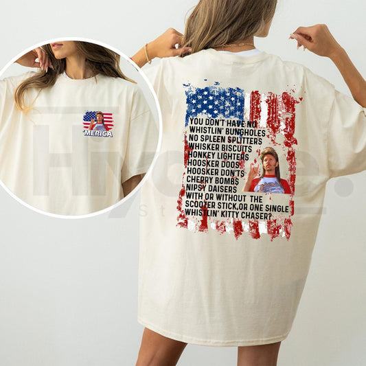 Joe Dirt 4th of July Shirt – Funny USA Retro Patriotic Graphic Tee - Hiyatee