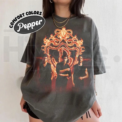 Joe Kevin Nick Brothers Burning Up Tour 2026 Comfort Colors T-Shirt - Hiyatee