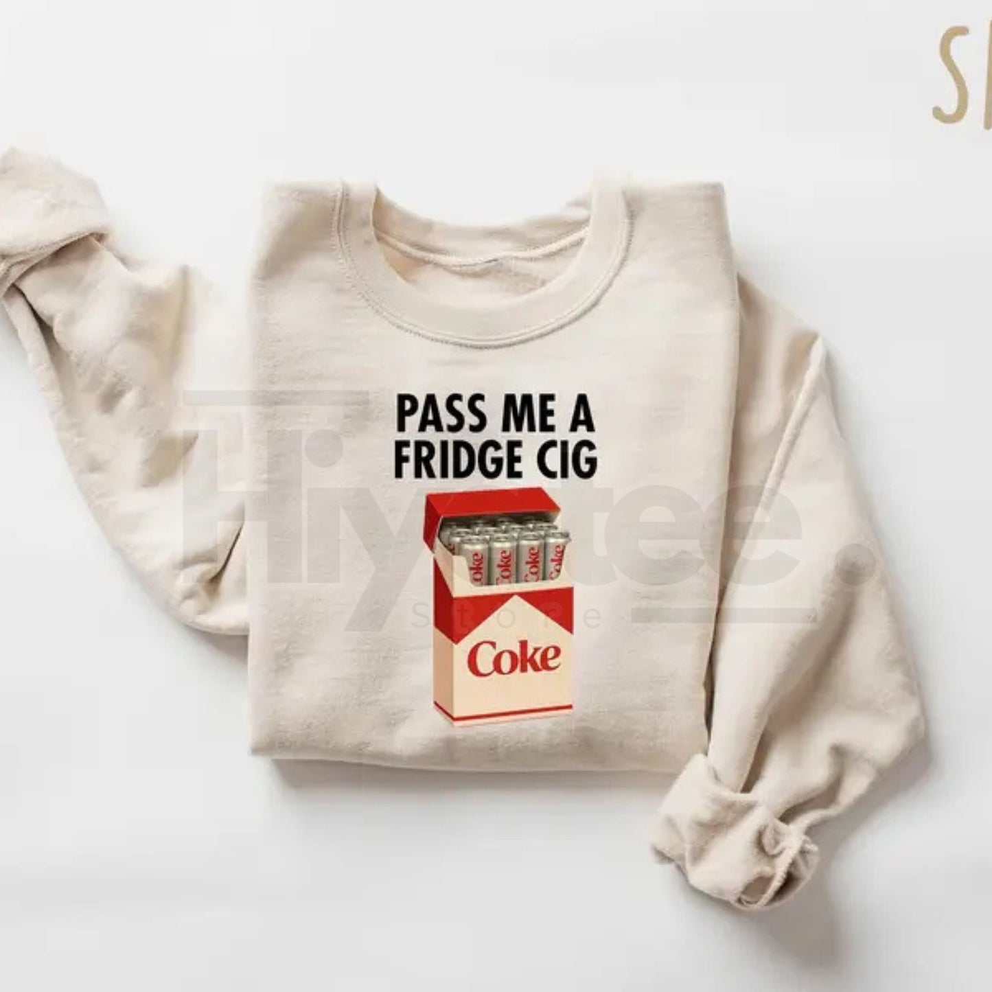 Just a Fridge Cigar.ette Diet Coke Sweatshirt: Funny Meme Shirt, Emotional Club Aesthetic, Sad Humor Gift, I Need a Diet Coke Shirt - Hiyatee