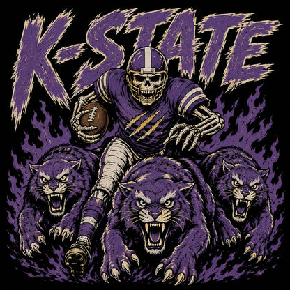 Vintage College Football Skull Sweatshirt – Spooky All Teams 90s Game Day Graphic Crewneck Pullover