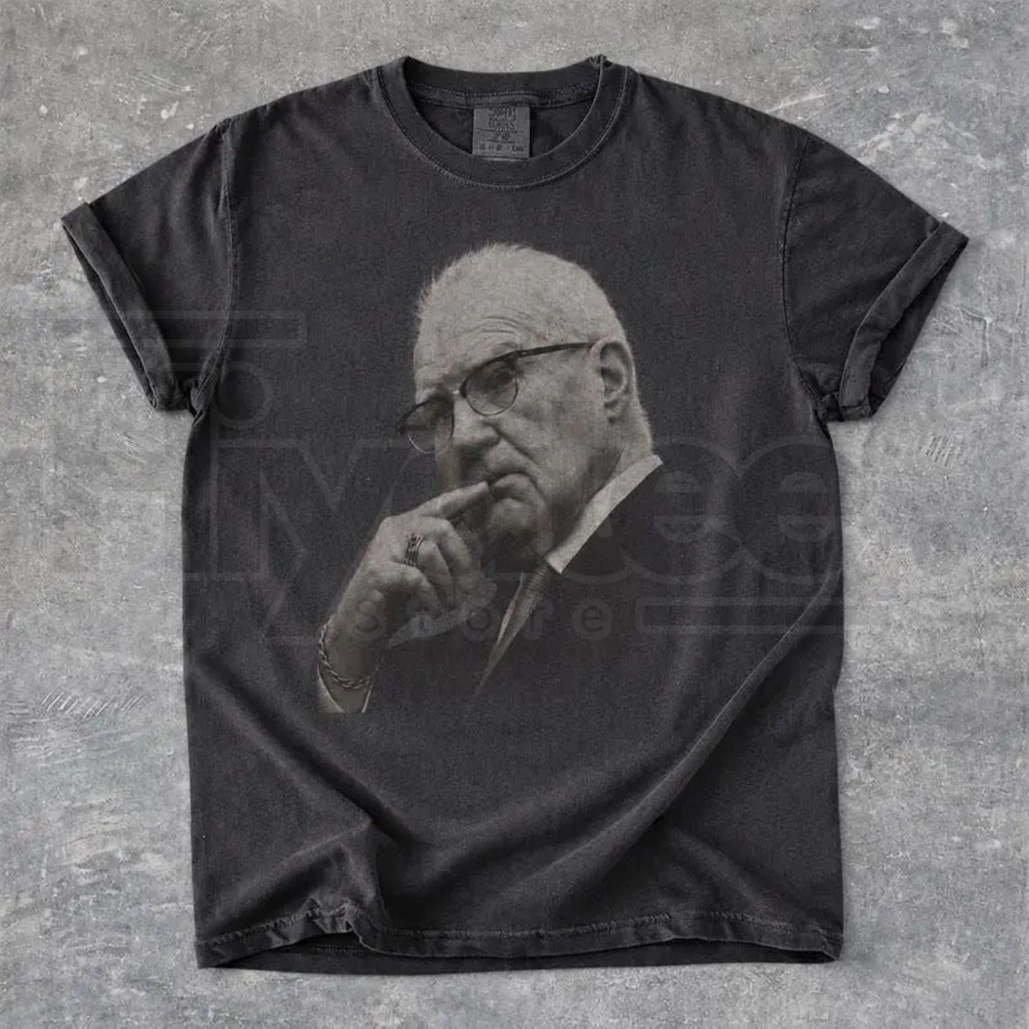 Kevin Reddington Portrait T-Shirt – Vintage Elderly Man Photo Tee - Hiyatee