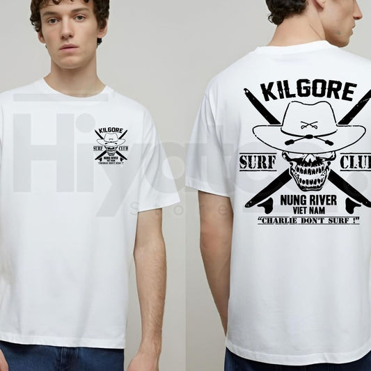 Kilgore Surf Club T-Shirt – Apocalypse Now Movie Logo Men's Graphic Tee  Hiyatee
