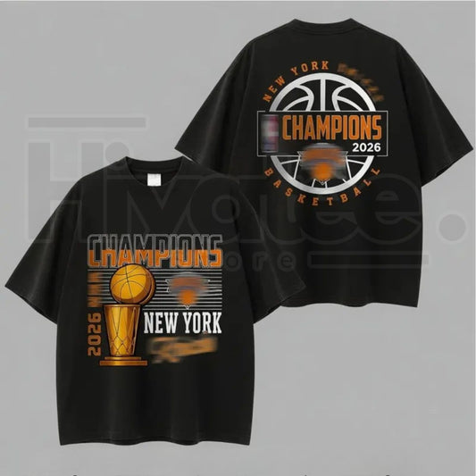 Knicks Basketball Champions 2026 Premium Graphic Tee – Jalen Brunson Fan Streetwear - Hiyatee