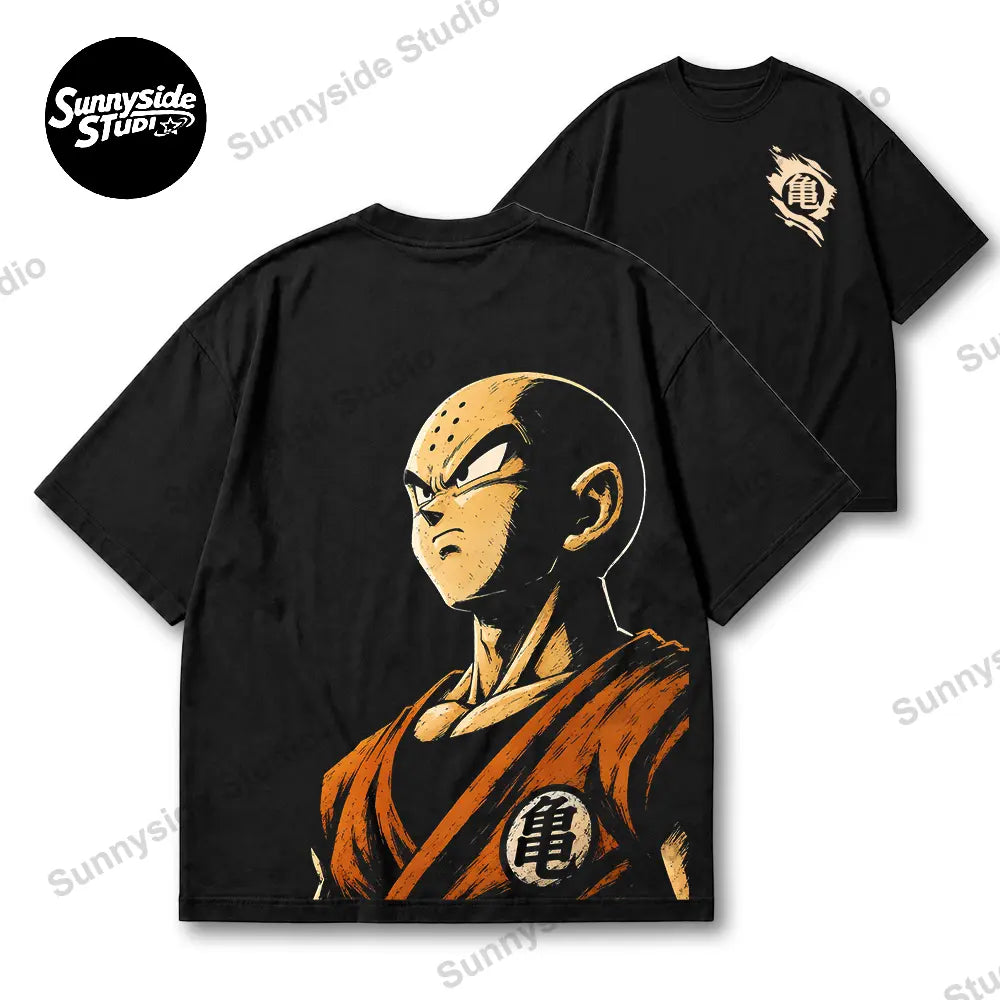 "GAZE" Series Anime 90s Graphic Tee – Retro Anime US Regular Fit Streetwear T-Shirt