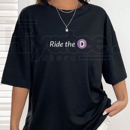 "LA Metro Ride The D" – Retro Purple Line Transit Graphic Top - Hiyatee