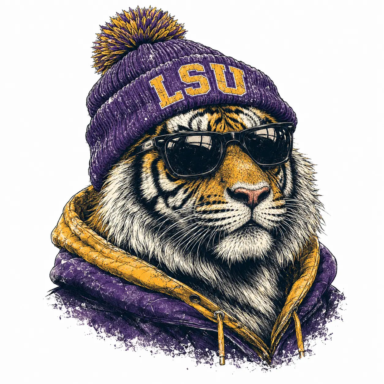 College Football Spirit Animal Graphic Sweatshirt – Retro Game Day Sports Pullover, Hometown City Football Crewneck