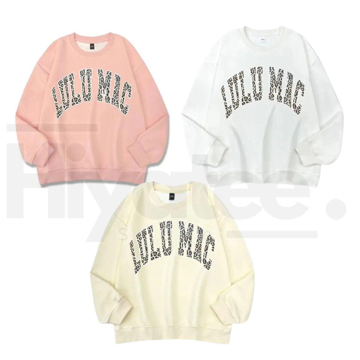 LULUMAC Women's Letter Print Crew Neck Sweatshirt – Casual Cozy Long Sleeve Pullover - Hiyatee