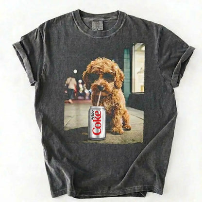Comfort Colors Dog & Diet Coke Shirt – Funny Custom Dog Breed Tee