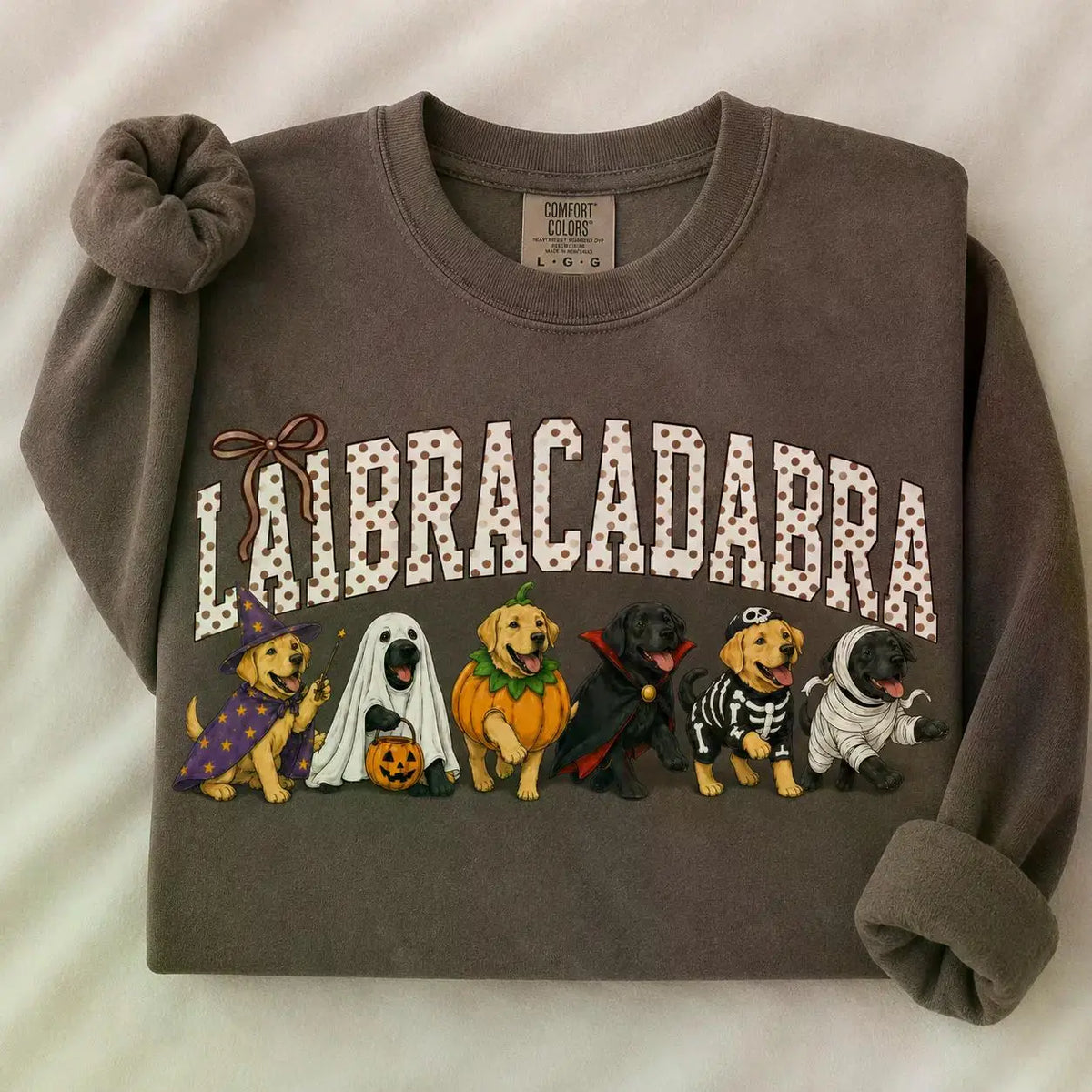 Dark Chocolate 30+ Halloween Dog Breeds Sweatshirt – Spooky Season Dog Mom Crewneck, Cozy Autumn Dog Lover Pullover