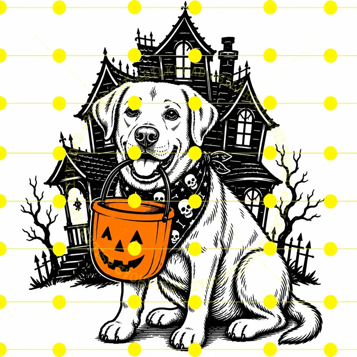 Comfort Colors 50 Dog Breeds Halloween T-Shirt Moss Pumpkin Candy Bucket Tee