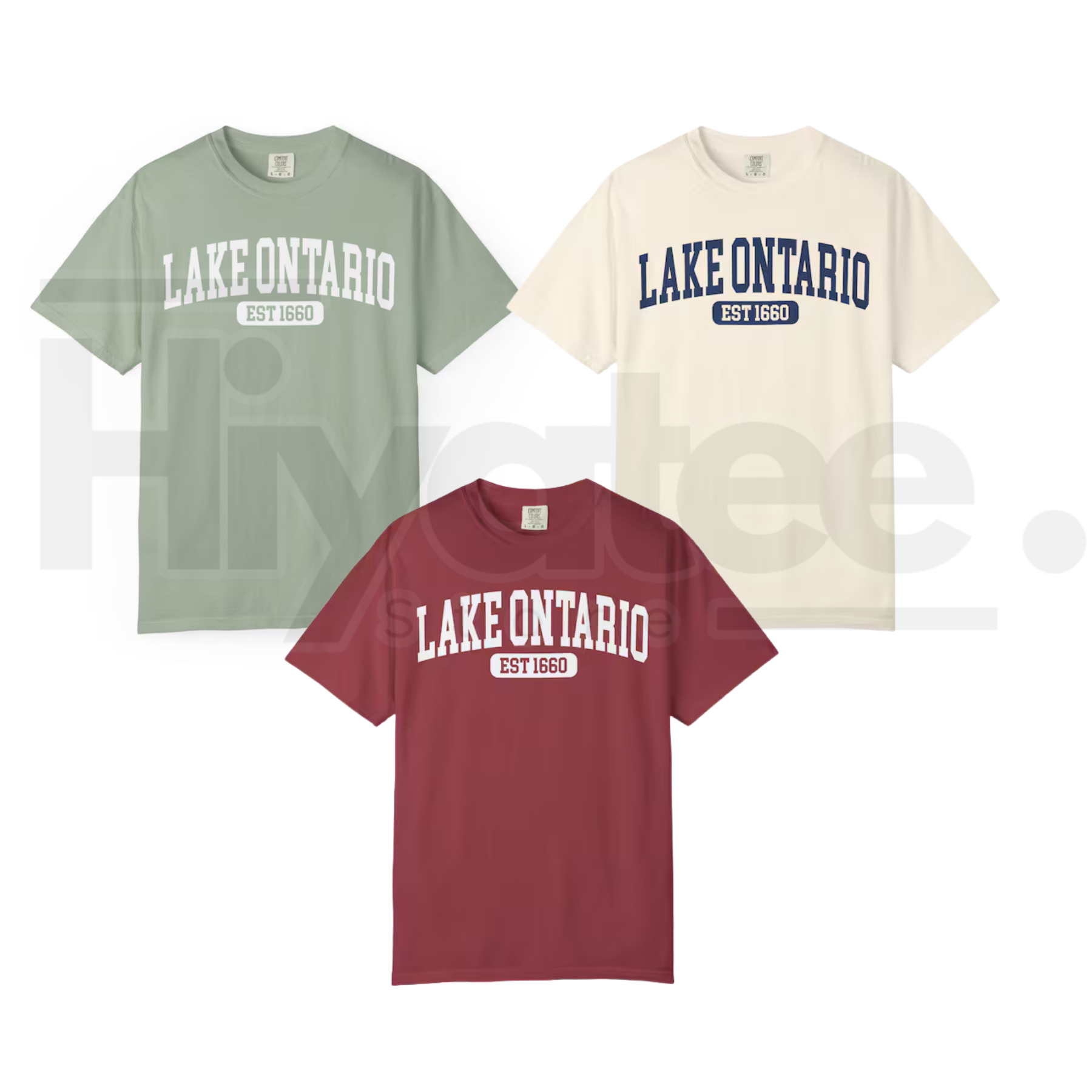 Lake Ontario Est 1660 T-Shirt Funny Canada Trump Tariff Satire Tee - Hiyatee
