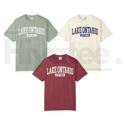Lake Ontario Est 1660 T-Shirt Funny Canada Trump Tariff Satire Tee - Hiyatee