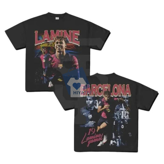 Lamine Yamal Graphic Sport Shirt – Vintage Soccer Tee for Fans-Hiyatee