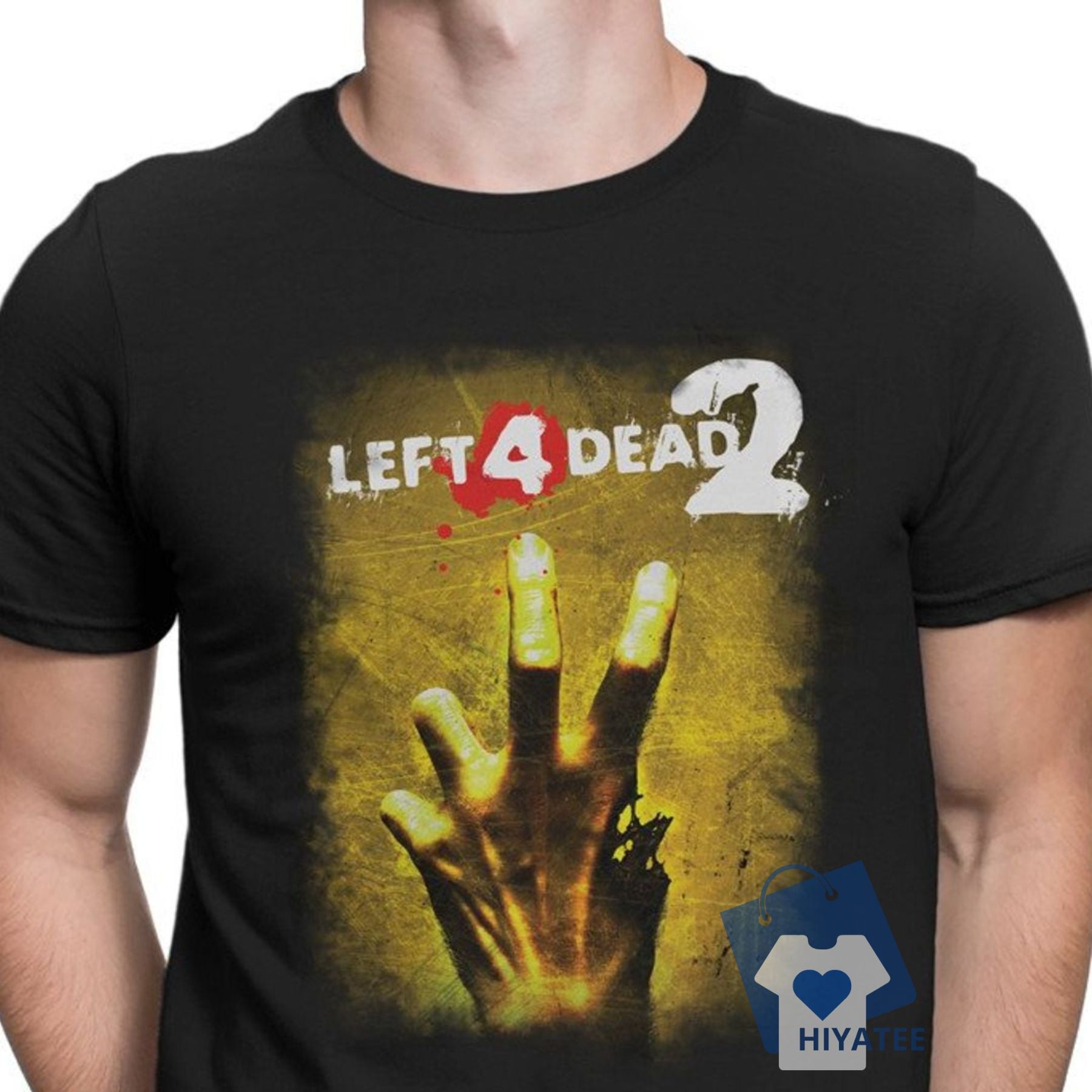 Left 4 Dead 2 Vintage Grunge Graphic T-Shirt - Unisex Y2K Style-Hiyatee