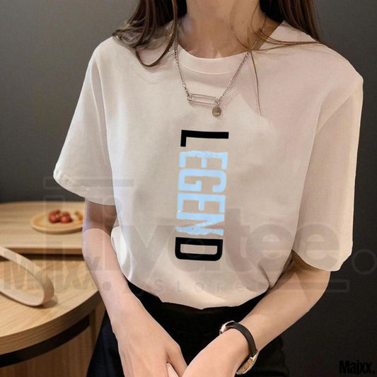 "Legend" Vertical Print – Modern Oversized Streetwear Graphic Top. - Hiyatee