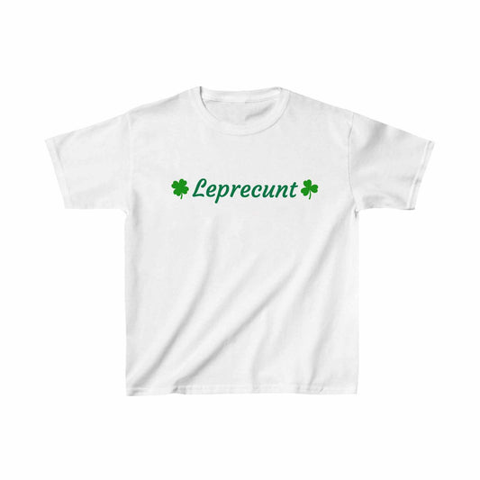 Leprecunt St. Patrick's Day Baby Tee – Funny & Sassy Irish Shirt for Women!-Hiyatee