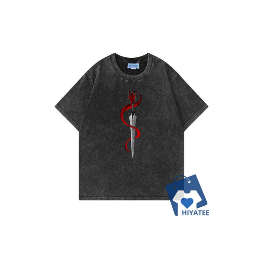Limited Edition Igris Bloodred Solo Leveling T-Shirt – Anime Streetwear for True Fans!-Hiyatee