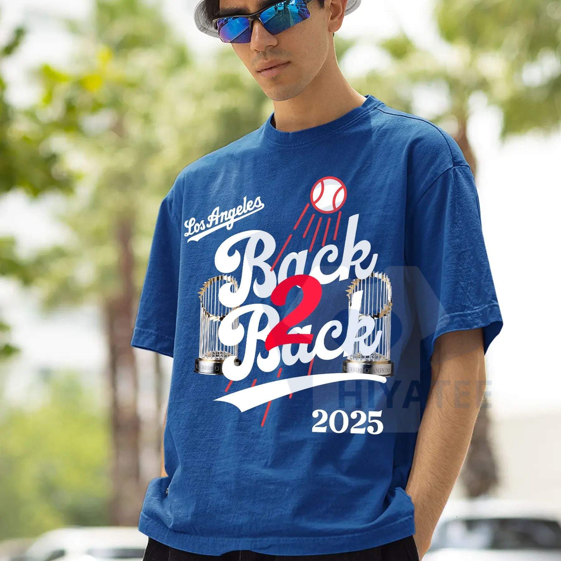 Los Angeles Back to Back Champions T-Shirt – Fan Tee Top for Game Day Graphic - Hiyatee
