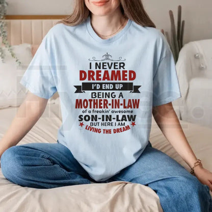 "Lucky Mother-In-Law" – Funny Family Appreciation Graphic Top - Hiyatee