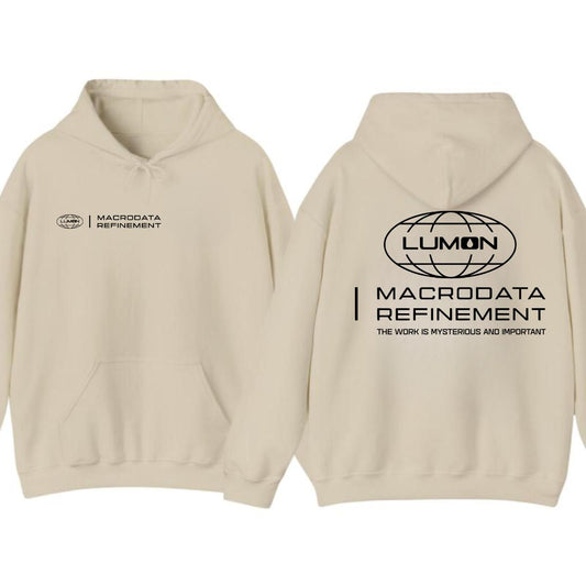 Lumon Macrodata Refinement Severance Hoodie – Mysterious & Stylish Fan Merch-Hiyatee