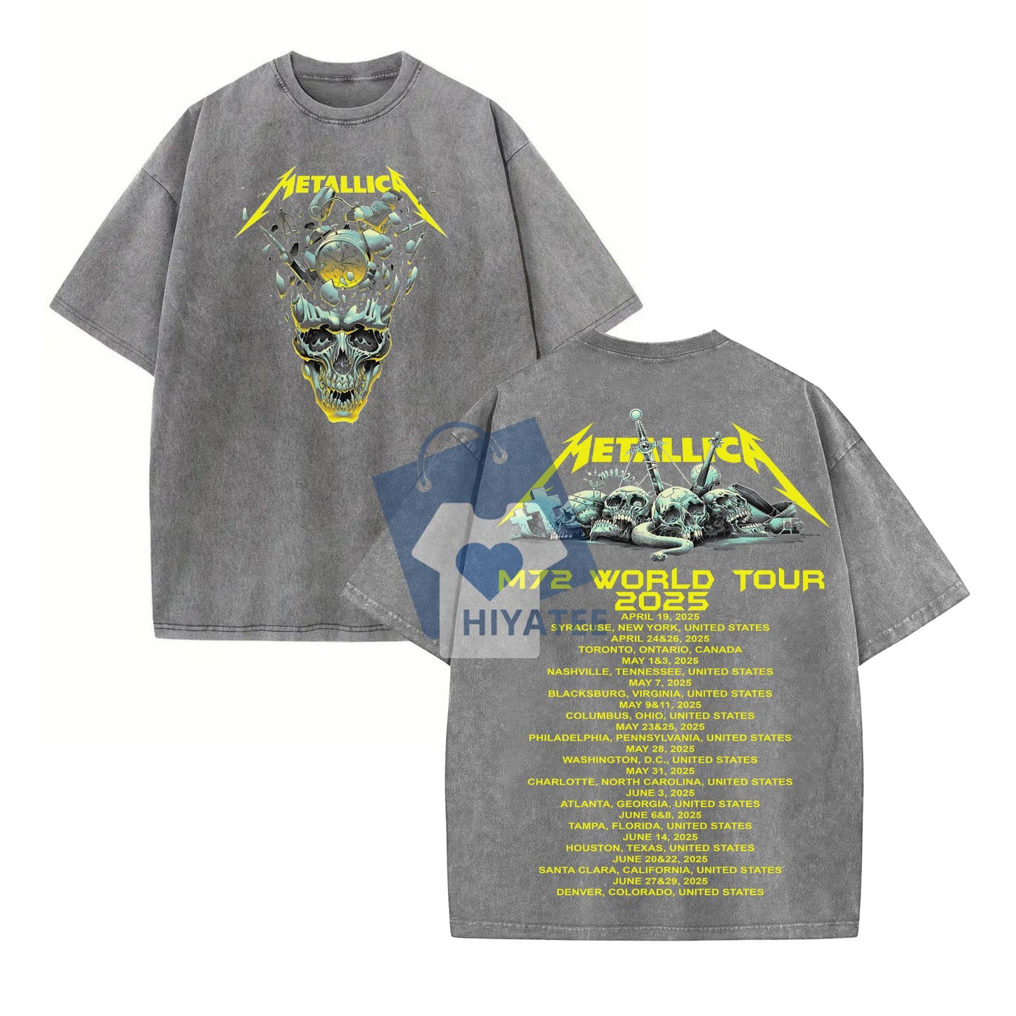  M.72 World Tour 2025 Metal Shirt – Vintage Concert Band Tee-Hiyatee