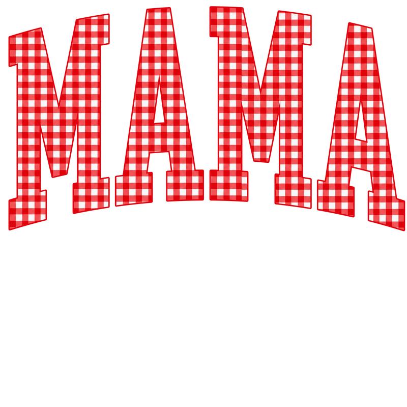 Customize MAMA Gingham Christmas Sweatshirt – Cute Mom Holiday Crewneck