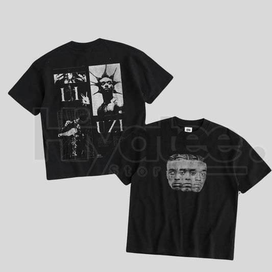 MONO "Uziii" Double-Sided Heavy Cotton Graphic Tee – Vintage Rap & Hip Hop Streetwear - Hiyatee