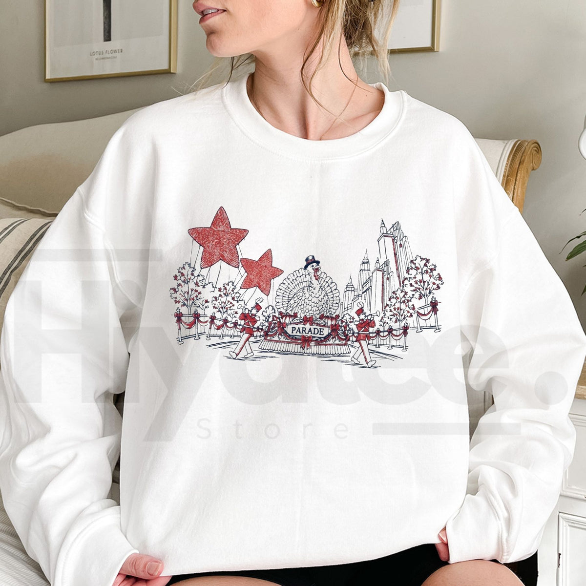 Macy's Thanksgiving Day Parade Sweatshirt – 100th Thanksgiving Parade Crewneck, Holiday Parade Graphic Pullover - Hiyatee