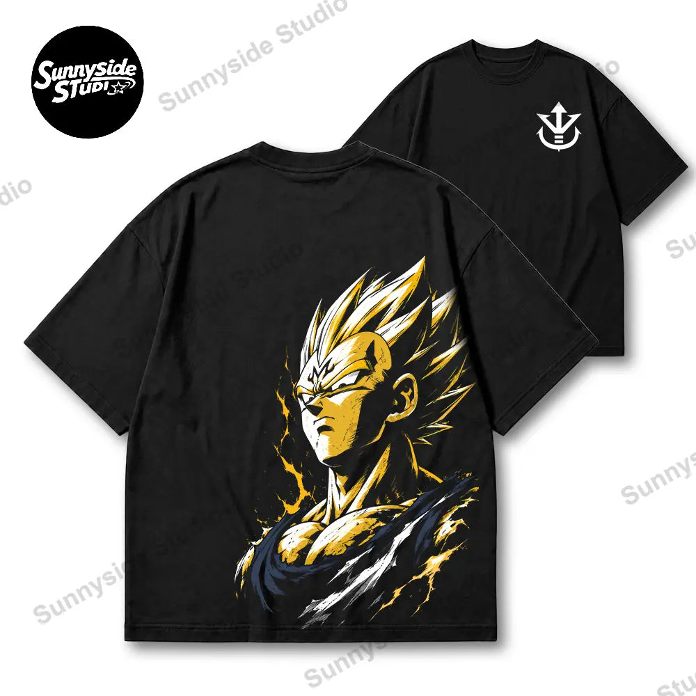 "GAZE" Series Anime 90s Graphic Tee – Retro Anime US Regular Fit Streetwear T-Shirt
