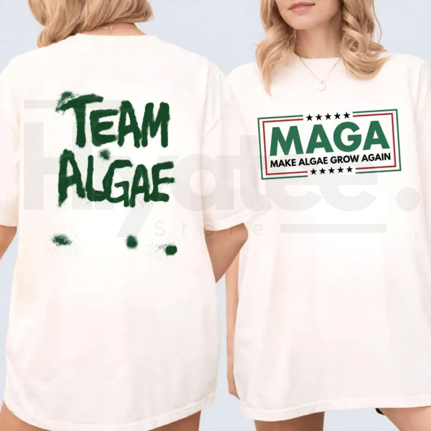 Make Algae Great Again T-Shirt – Funny Green New Deal Parody Environmental Graphic Tee - Hiyatee