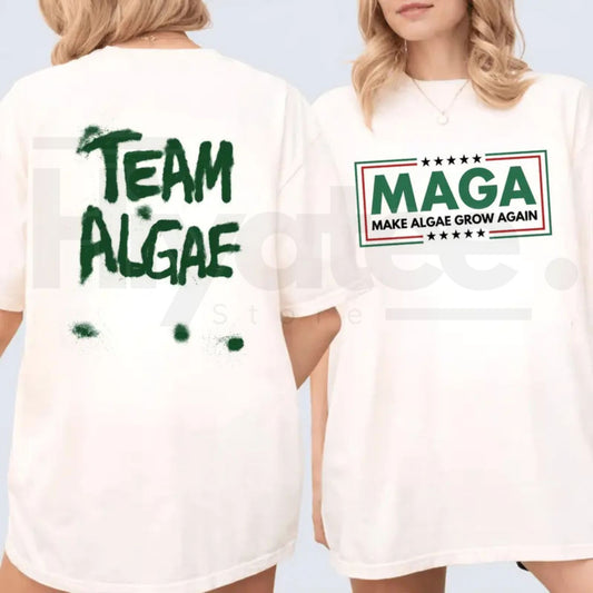 Make Algae Great Again T-Shirt – Funny Green New Deal Parody Environmental Graphic Tee - Hiyatee