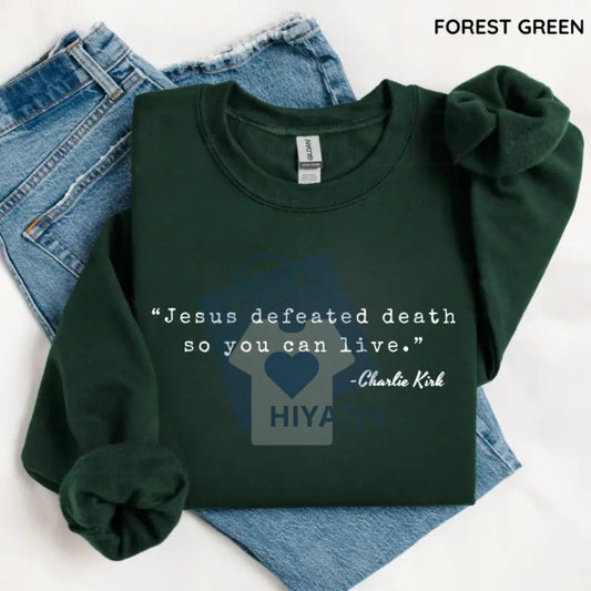 Make Heaven Crowded Christian Sweatshirt – Faith-Based Crewneck, Religious Quote Apparel, Christian Gift for Women & Men - Hiyatee