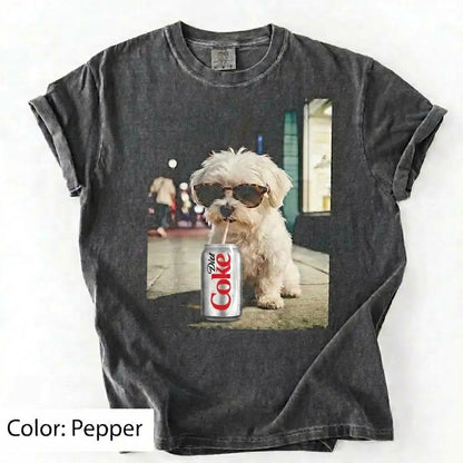Comfort Colors Dog & Diet Coke Shirt – Funny Custom Dog Breed Tee