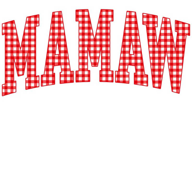Customize MAMA Gingham Christmas Sweatshirt – Cute Mom Holiday Crewneck