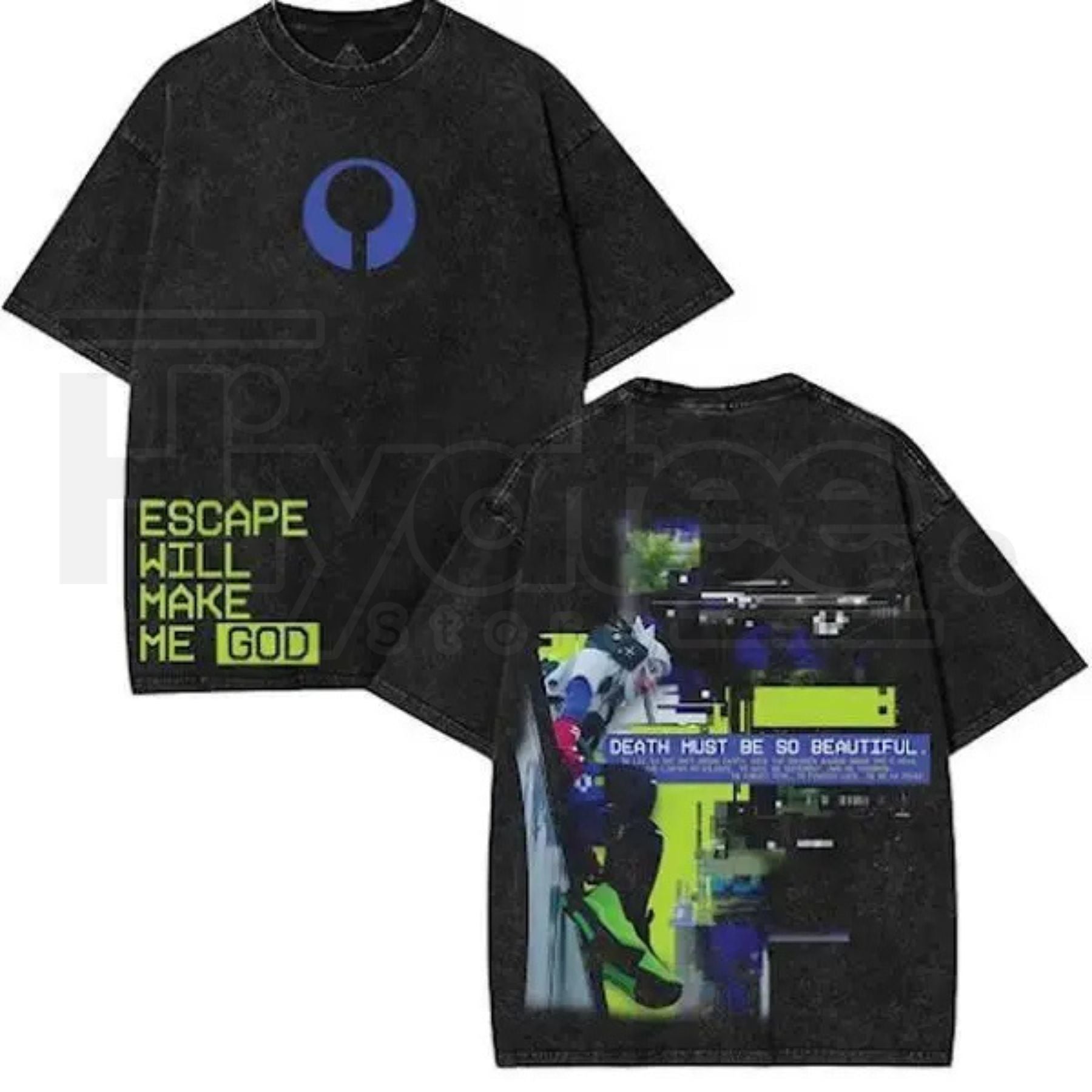 Marathon Gameplay Vintage Washed T-Shirt – Lightweight Cotton Gamer Streetwear Tee - Hiyatee