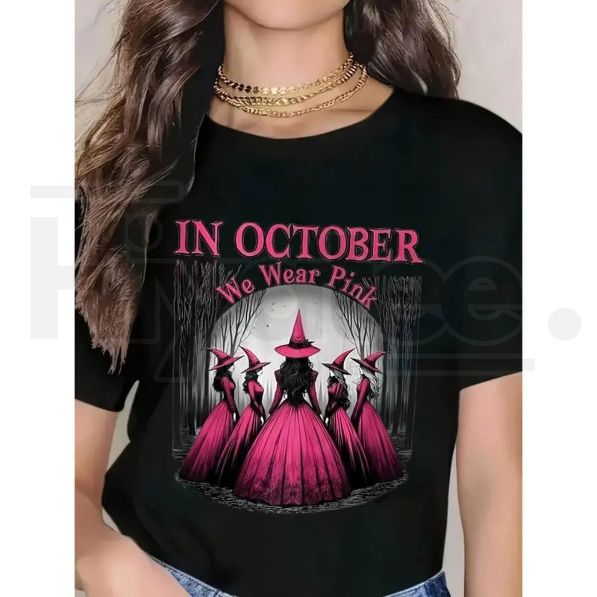 Marok Wear Women's Gothic Witch T-Shirt – Dark Aesthetic Graphic Tee - Hiyatee