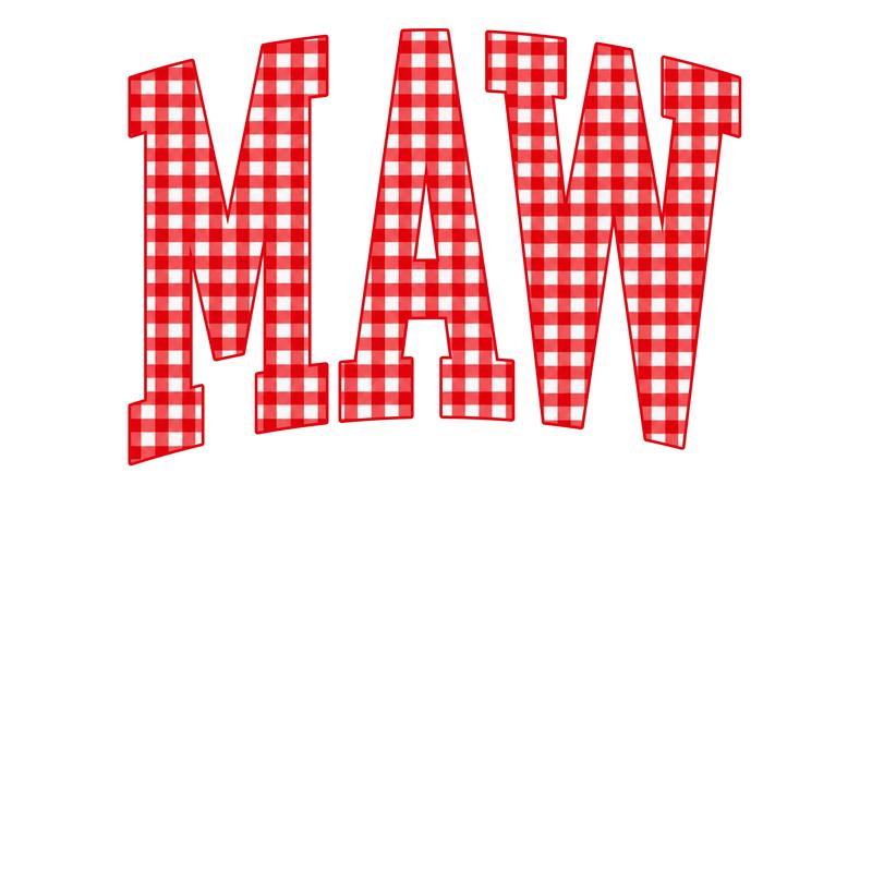 Customize MAMA Gingham Christmas Sweatshirt – Cute Mom Holiday Crewneck