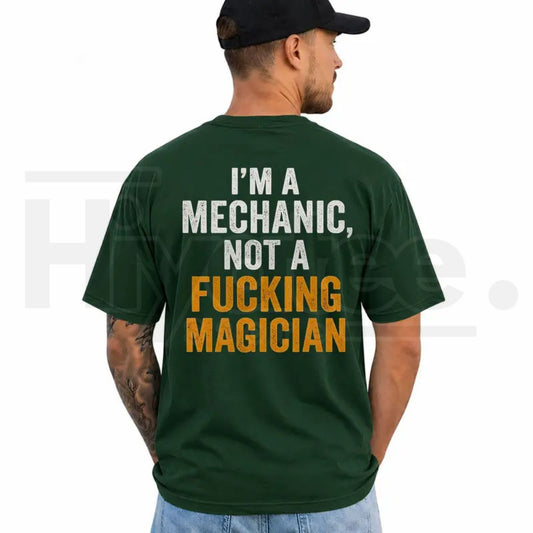 Mechanic Funny T-Shirt – Auto Garage Graphic Tee - Hiyatee