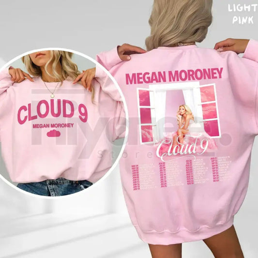 Megan Moroney Cloud 9 Album Sweatshirt: The Cloud 9 Tour 2026 Crewneck, Country Music Gift for Fans Men Women - Hiyatee
