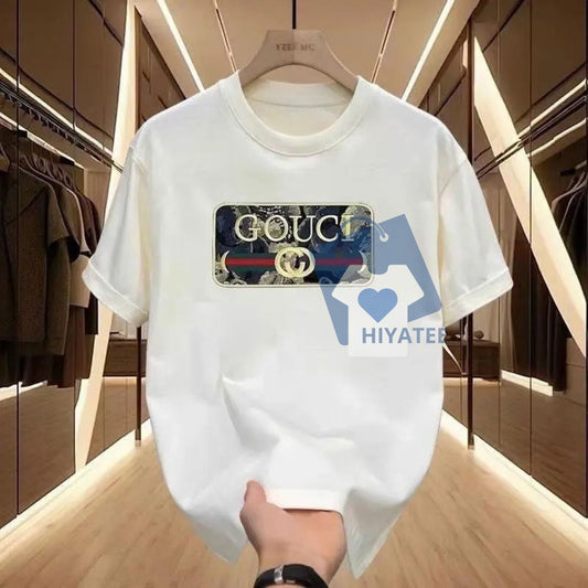 Men's Cotton Graphic Tee – Loose Fit Summer Casual Essential-Hiyatee
