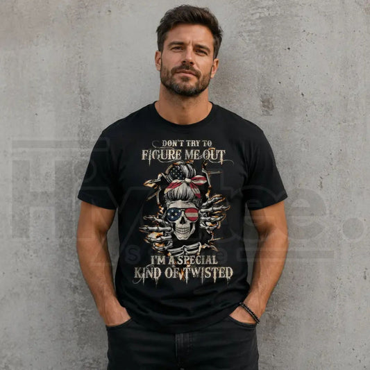 Men's Dark Humor Graphic T-Shirt – Sarcastic Pure Cotton Short Sleeve Tee - Hiyatee