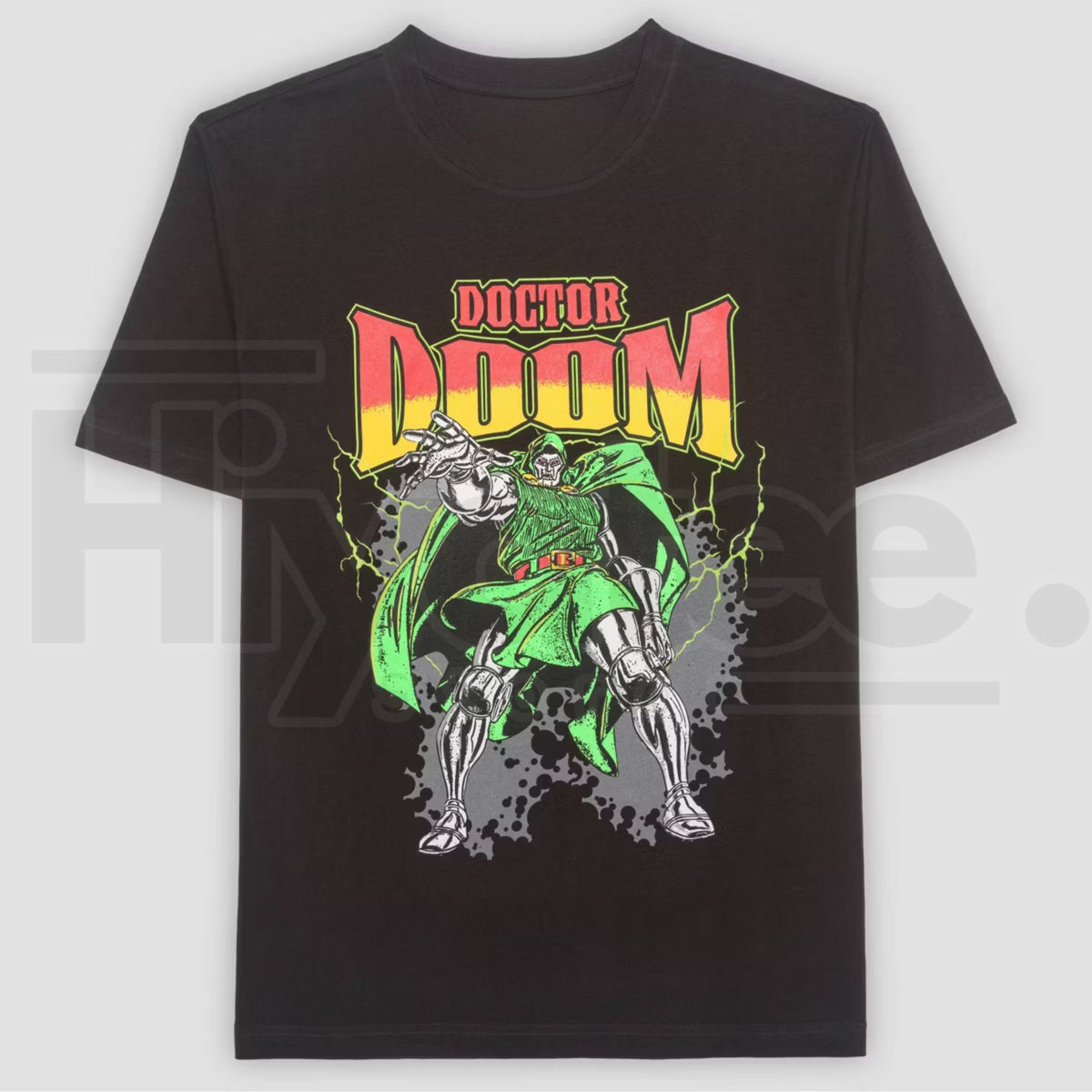 Men's Dr. Doom Graphic T-Shirt – Retro Marvel Villain Comic Tee - Hiyatee