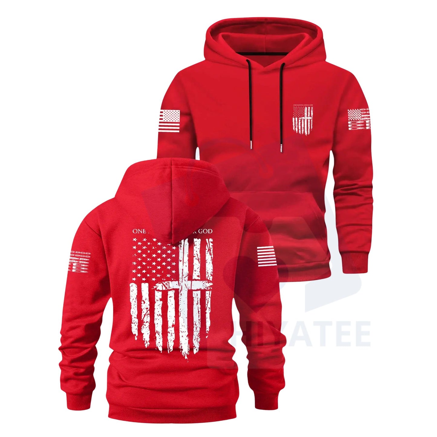 Men's Fall Winter Casual Fashion Hoodie – Soft Loose Fit Long Sleeve Pullover, Graphic Design Sweatshirt, Perfect Gift Idea - Hiyatee