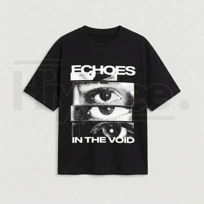 Men's Oversized Retro Glitch Art Eye T-Shirt – USA Made Cotton Graphic Tee - Hiyatee