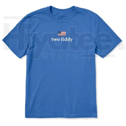 Men's Two Fiddy Short Sleeve Tee – Funny South Park Inspired Graphic T-Shirt - Hiyatee