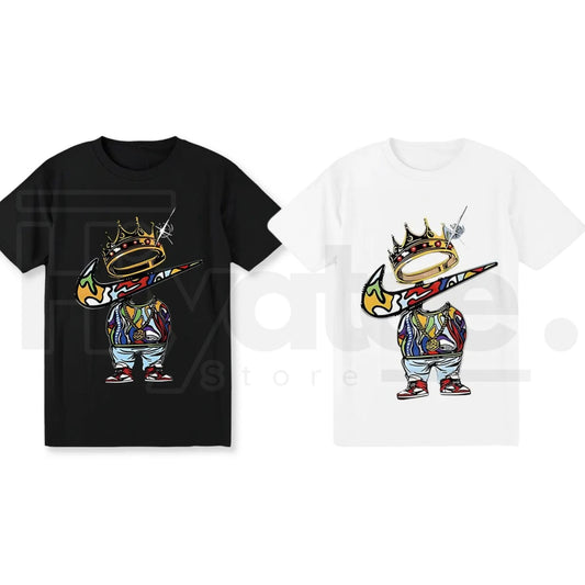 Men's Vintage Cartoon Print Graphic Tee – Trendy Streetwear Cotton Crewneck - Hiyatee