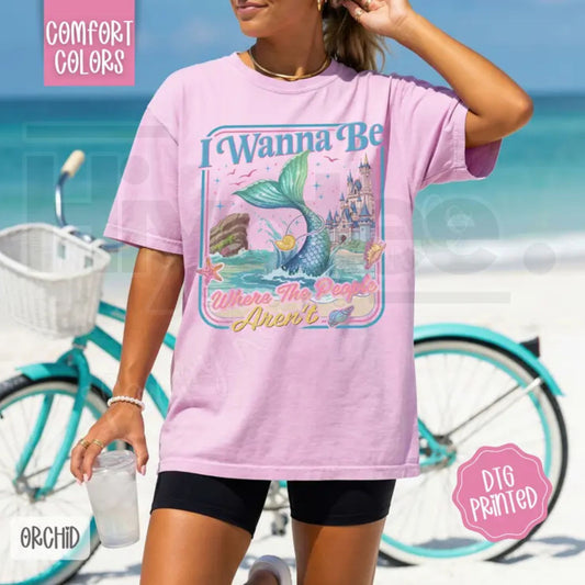 Mermaid Vibes Graphic T-Shirt – Trendy Ocean Aesthetic Summer Tee, Beach Vacation Shirt - Hiyatee