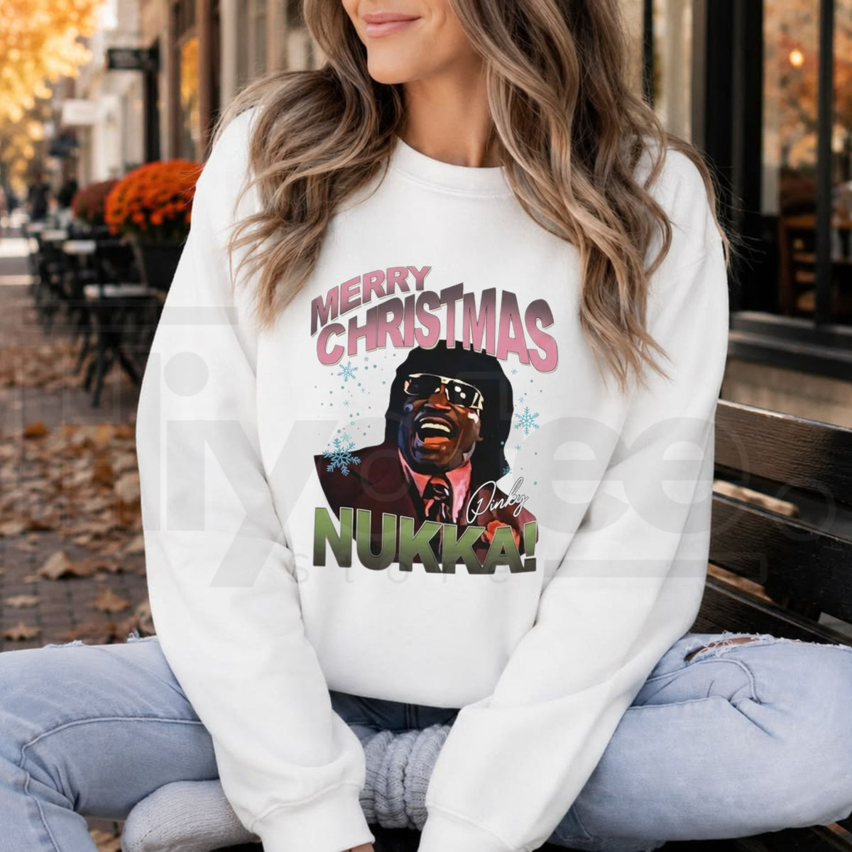 Merry Christmas Nuggah Sweatshirt, Funny Pinky Next Friday Movie Graphic Pullover - Hiyatee