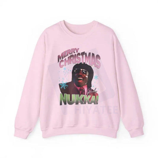Merry Christmas Nukka Sweatshirt: Friday After Next Movie Quote, Holiday Comedy Gift, Unisex Fleece Crewneck Pullover - Hiyatee